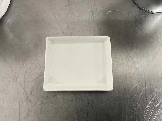 Q fine china - rechthoekig bordje (10x9 cm) (100x) - afbeelding 4 van  5