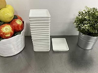 Q fine china - rechthoekig bordje (10x9 cm) (100x) - afbeelding 4 van  6