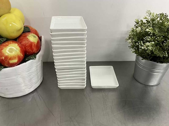 Q fine china - rechthoekig bordje (10x9 cm) (50x) - afbeelding 5 van  7