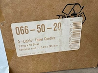 Q-lights doos á 2x50 stuks dinerkaarsen (14x) - afbeelding 2 van  3