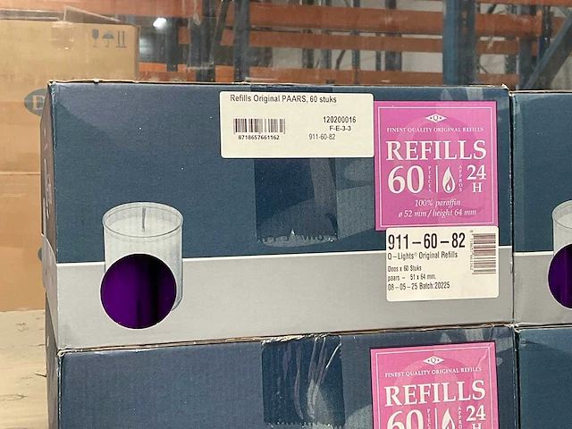Q-lights refills original doos á 60 stuks navulling (4x) - afbeelding 2 van  2