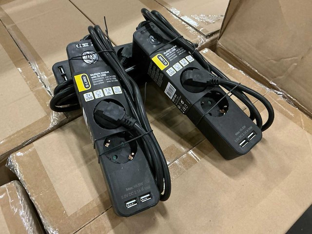 Q-link - duo - stekkerdoos met 2x usb (420x) - afbeelding 1 van  6