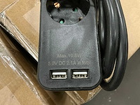 Q-link - duo - stekkerdoos met 2x usb (420x) - afbeelding 2 van  6