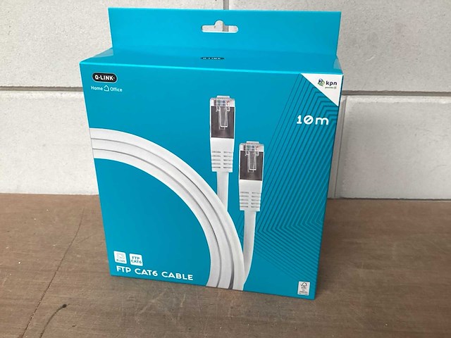 Q-link ftp kabel 10 meter, cat6 (32x) - afbeelding 1 van  4