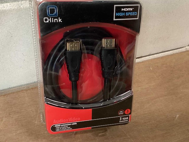 Q-link hdmi kabel, high speed, lengte 3 meter - afbeelding 1 van  4