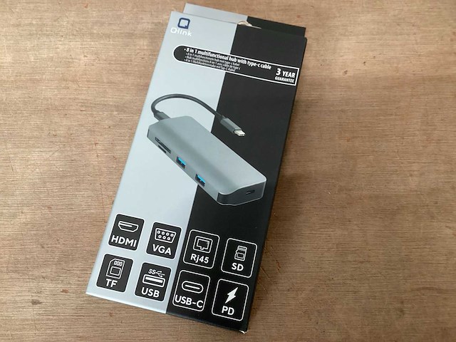 Q-link multifunctionele hub, 8 poorts (56x) - afbeelding 1 van  4