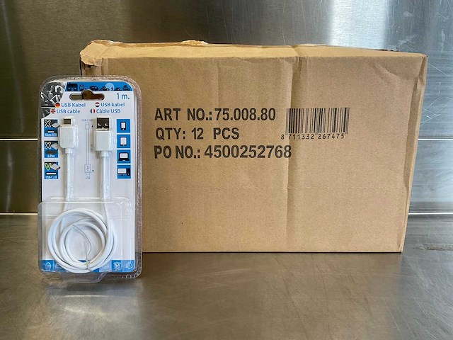 Q-link usb c kabel - 1 mtr (12x) - afbeelding 1 van  7
