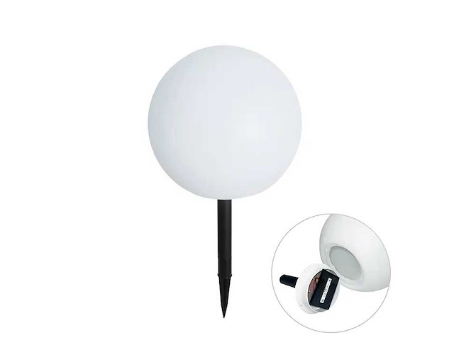 Qazqa ludger fl 30 solar 107767 tuinlamp (2x) - afbeelding 1 van  6