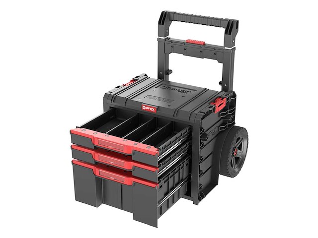 Qbrick pro - cart 2.0 plus drawer 3 - gereedschapswagen - afbeelding 1 van  2