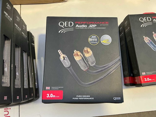 Qed audio j2p 3m audiokabel (3x) - afbeelding 2 van  3