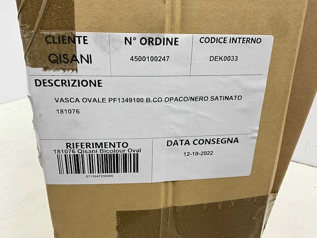 Qisani - bicolour oval - waskom 47 x 31 cm - afbeelding 5 van  5