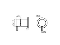 Qisani - flow - 2-weg omstel afbouwdeel - copper - afbeelding 3 van  3