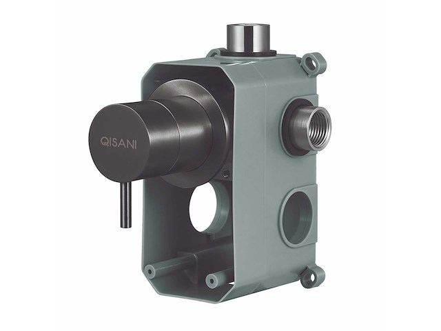 Qisani - flow - 2-weg omstel afbouwdeel - gun metal - afbeelding 2 van  3