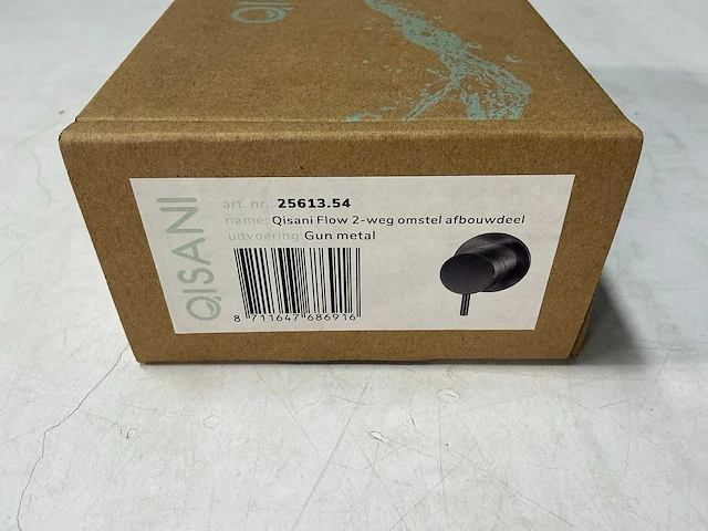 Qisani - flow - 2-weg omstel afbouwdeel - gun metal - afbeelding 4 van  5