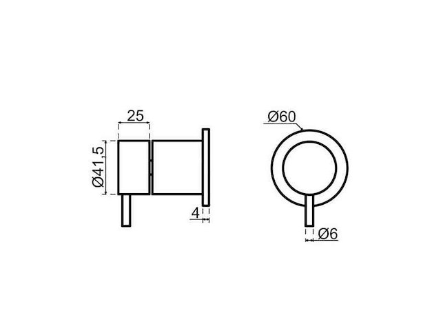 Qisani - flow - 2-weg omstel afbouwdeel - light gold - afbeelding 3 van  3