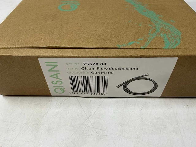 Qisani - flow - anti-twist doucheslang - gun metal 150 cm - afbeelding 3 van  4