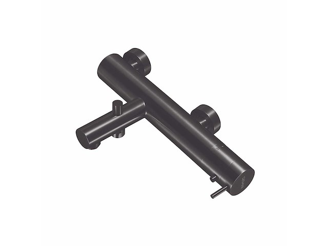 Qisani - flow - badthermostaat - gun metal - afbeelding 1 van  3