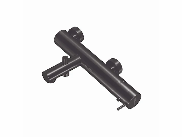 Qisani - flow - badthermostaat - gun metal - afbeelding 1 van  3