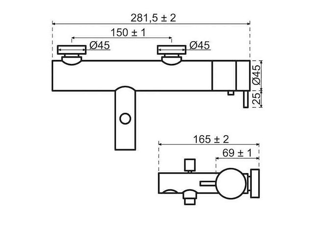 Qisani - flow - badthermostaat - rvs - afbeelding 2 van  2