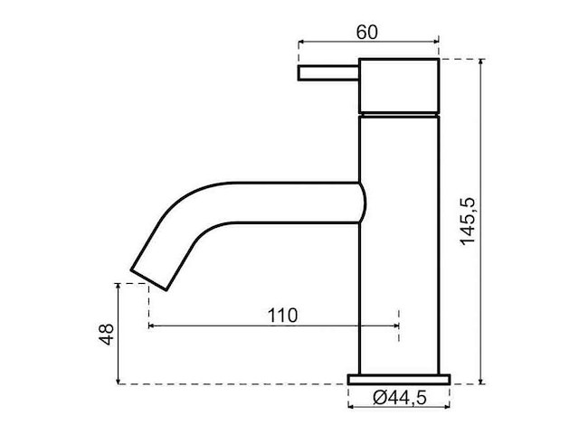 Qisani - flow - fonteinkraan - copper - afbeelding 2 van  4