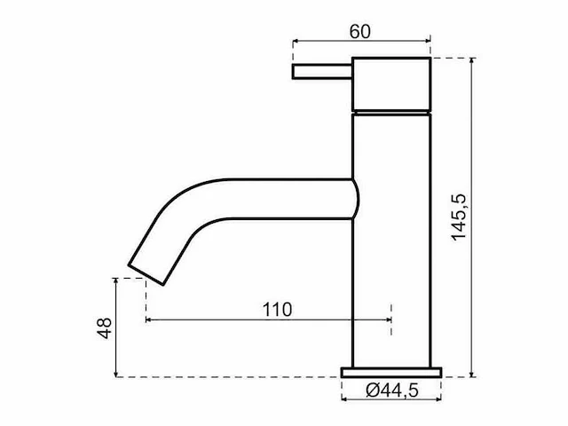 Qisani - flow - fonteinkraan - copper - afbeelding 2 van  4