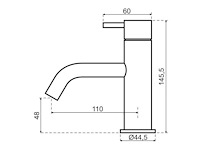 Qisani - flow - fonteinkraan - gun metal - afbeelding 2 van  2