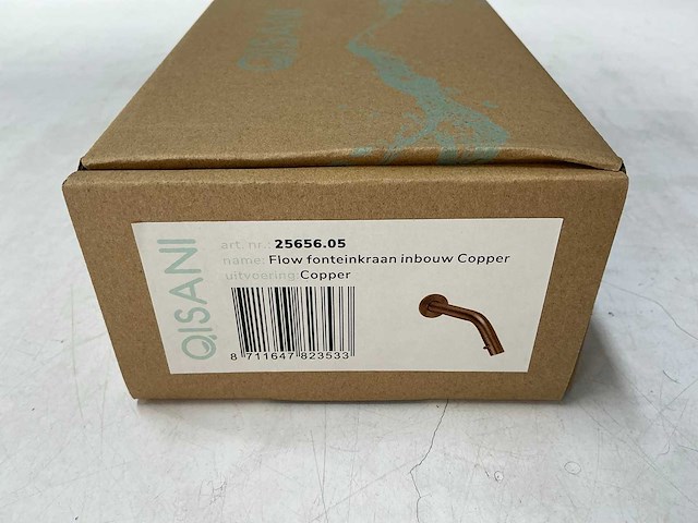 Qisani - flow - fonteinkraan inbouw - copper - afbeelding 3 van  4