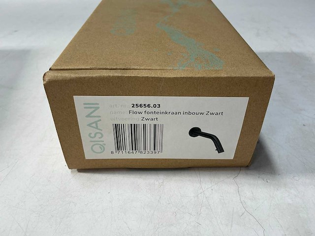 Qisani - flow - fonteinkraan inbouw - zwart - afbeelding 3 van  4