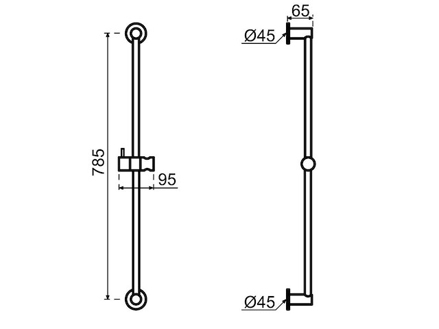 Qisani - flow - glijstang - zwart - afbeelding 2 van  3