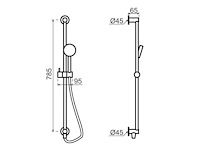 Qisani - flow - glijstangset - zwart - afbeelding 2 van  3