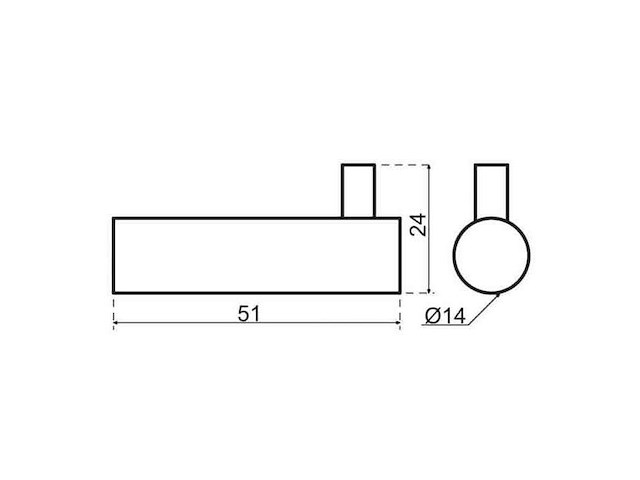 Qisani - flow - handdoekhaak - copper - afbeelding 2 van  3