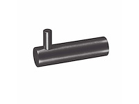 Qisani - flow - handdoekhaak - gun metal - afbeelding 1 van  2