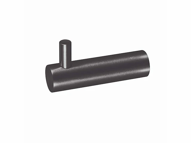 Qisani - flow - handdoekhaak - gun metal - afbeelding 1 van  3