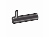 Qisani - flow - handdoekhaak - gun metal