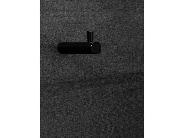 Qisani - flow - handdoekhaak - zwart - afbeelding 3 van  3