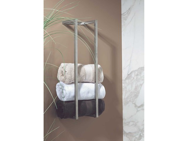 Qisani - flow - handdoekhouder - rvs - afbeelding 2 van  2