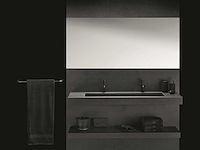 Qisani - flow - handdoekrek - gun metal 60 cm - afbeelding 2 van  5