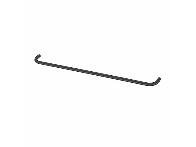 Qisani - flow - handdoekrek - zwart 60 cm - afbeelding 1 van  2