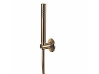 Qisani - flow - handdouche met houder en slang - gold - afbeelding 1 van  4
