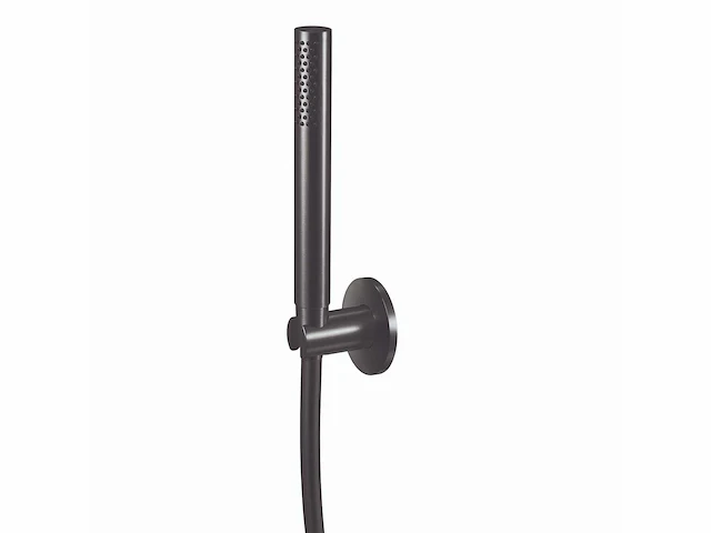 Qisani - flow - handdouche met houder en slang - gun metal - afbeelding 1 van  4