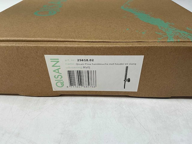 Qisani - flow - handdouche met houder en slang - rvs - afbeelding 4 van  5