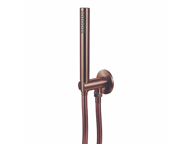 Qisani - flow - handdouche met wateraansluiting - copper - afbeelding 1 van  4