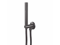 Qisani - flow - handdouche met wateraansluiting - gun metal - afbeelding 1 van  4