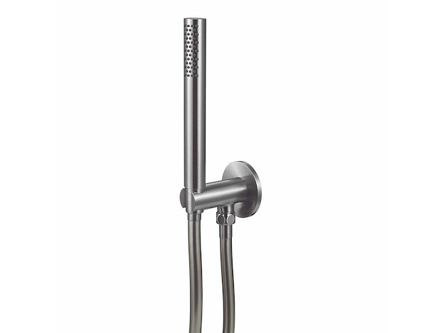 Qisani - flow - handdouche met wateraansluiting - rvs - afbeelding 1 van  2