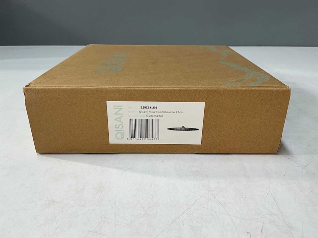 Qisani - flow - hoofddouche - gun metal 25 cm - afbeelding 2 van  3