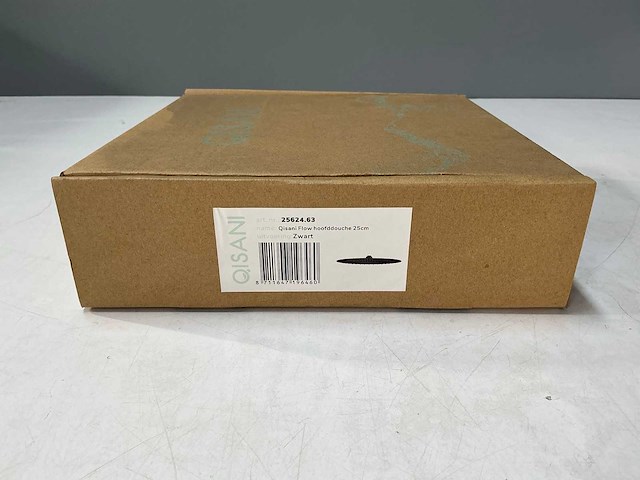 Qisani - flow - hoofddouche - zwart 25 cm - afbeelding 2 van  3