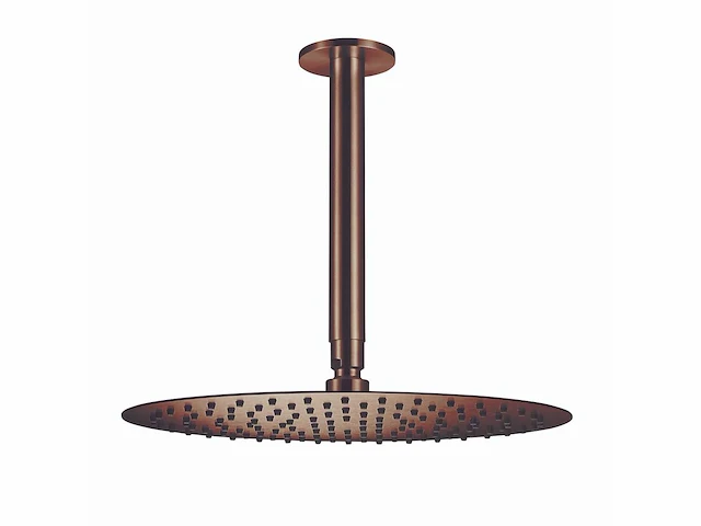 Qisani - flow - hoofddouche met plafondarm - copper 25 cm - afbeelding 1 van  4