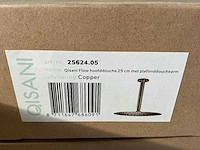 Qisani - flow - hoofddouche met plafondarm - copper 25 cm - afbeelding 3 van  4