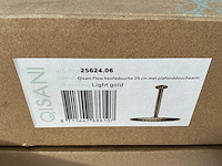 Qisani - flow - hoofddouche met plafondarm - gold 25 cm - afbeelding 3 van  4
