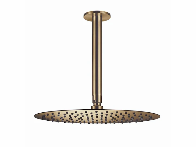 Qisani - flow - hoofddouche met plafondarm - gold 25 cm - afbeelding 1 van  4